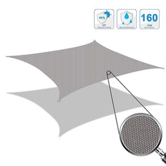 Toldo vela impermeable para piscina y jardín, 2 m x 1,8 m