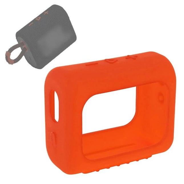 JBL Silicone Cover For Portable Speaker Travel Protection orange soft case protects GO3 from dust scratches and bumps