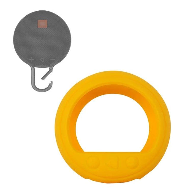 Silicone Cover Protects JBL Clip 3 for Daily Travel and Home Use - yellow silicone protective case for JBL Clip 3 speaker, guards against scratches and dust