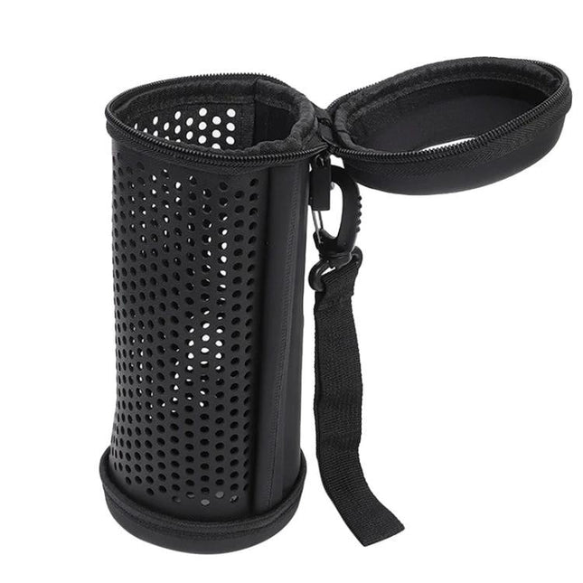 Protective Bluetooth Speaker Case With Handle For Travel, compact EVA PU leather case with laser-cut acoustic window