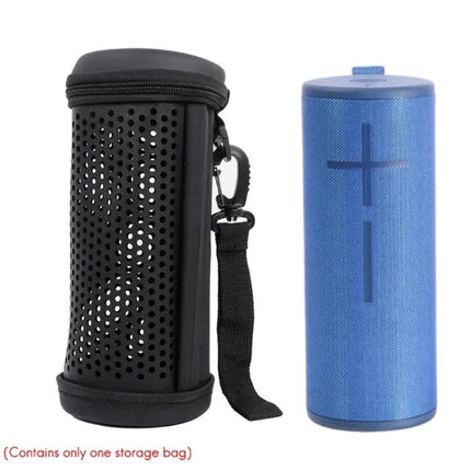 Protective Bluetooth Speaker Case With Handle For Travel compact EVA foam PU leather case with acoustic window