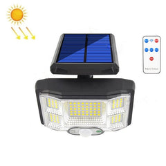 TG-TY085 Lámpara de pared con detección de movimiento solar para exteriores, luz de calle impermeable para jardín doméstico con control remoto, especificaciones: