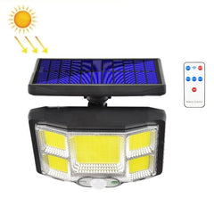 TG-TY085 Lámpara de pared con detección de movimiento solar para exteriores, luz de calle impermeable para jardín doméstico con control remoto, especificaciones: