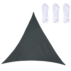 Toldo triangular impermeable para jardín al aire libre, 4 m x 4 m x 4 m, protección anti-UV