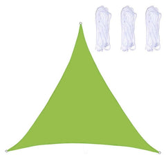 Toldo triangular impermeable para jardín al aire libre, 4 m x 4 m x 4 m, protección anti-UV