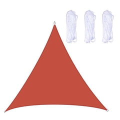 Toldo triangular impermeable para jardín al aire libre, 4 m x 4 m x 4 m, protección anti-UV