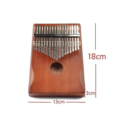 Compact Kalimba for Relaxing Home Music Moments — pine body thumb piano with metal keys, 18cm x 13cm x 3cm for travel and home relaxation