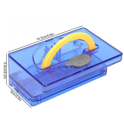 ILIFE Sweeping Robot Water Box for Daily Home Cleaning - blue replacement water tank with yellow handle, 14.2cm x 9cm x 5.5cm
