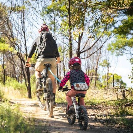 Bicycle Tow Rope 1.7m Stretch to 3m for Parent-Child Rides connecting parent and child bikes with elastic damping for calm teaching rides