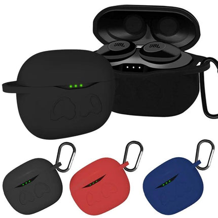 G23 Silicone Protective Cover for Daily Earbud Protection - black, red, blue silicone cases with carabiner for earbuds