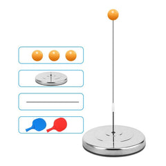 Dispositivo portátil de entrenamiento de tenis de mesa individual con eje de rebote elástico