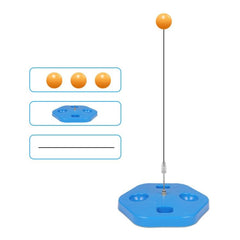 Dispositivo portátil de entrenamiento de tenis de mesa individual con eje de rebote elástico