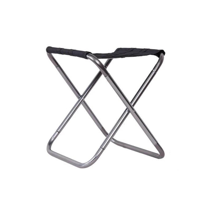 Outdoor Camping Folding Chair Blue For Picnics And Travel compact foldable blue stool with aluminum alloy frame, folds to 24.5 x 10 cm for easy carry