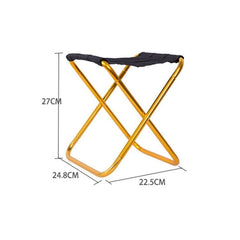 Silla de camping plegable compacta con aleación de aluminio 7075, ideal para pesca y barbacoa