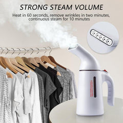 Compact 700W Travel Steam Iron - Mini Handheld Garment Steamer with UK Plug