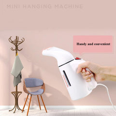 Compact 700W Travel Steam Iron - Mini Handheld Garment Steamer with UK Plug