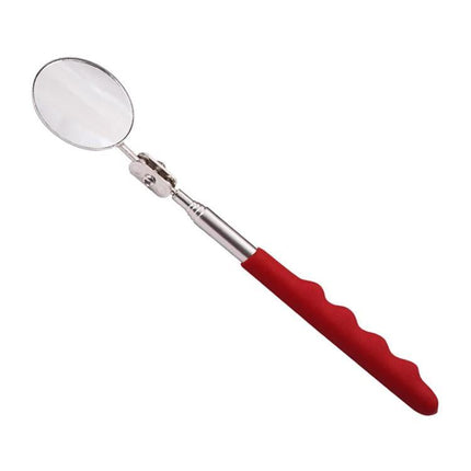Versatile Mirror for Routine Vehicle Maintenance Checks - telescoping inspection mirror with red grip, extends for checking engine and undercarriage