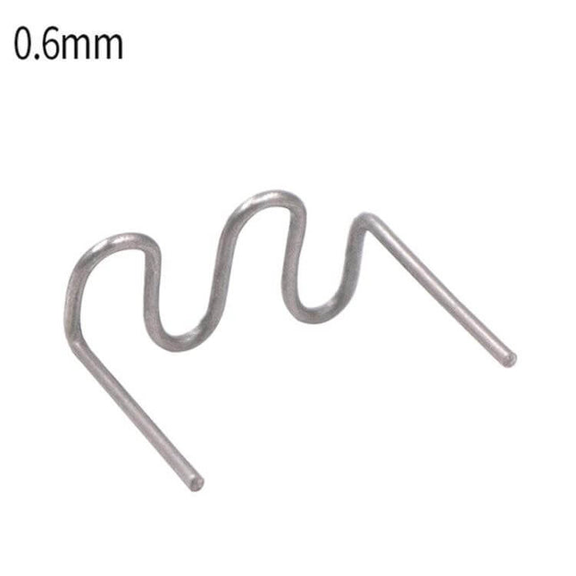 Auto Bumper Plastic Repair Welding Patch Kit 500 Pieces Pack - 0.6mm metal nail-implant patch for horizontal and vertical bumper crack welding