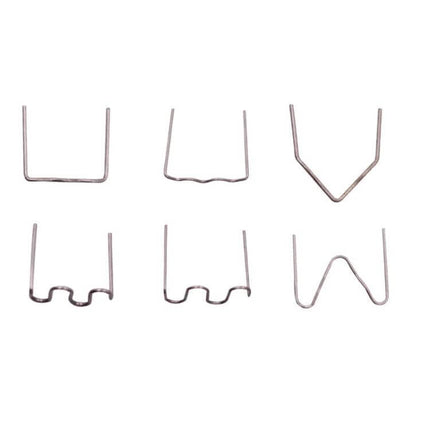 Auto Bumper Plastic Repair Welding Patch Kit 500 Pieces Pack - six metal nail implant patches for horizontal and vertical bumper crack welding