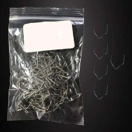 Auto Bumper Plastic Repair Welding Patch Kit 500 Pieces Pack – bag of 500 metal nail-implant patches for horizontal and vertical bumper crack repair
