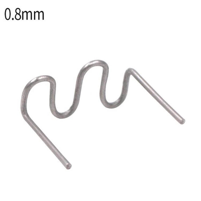 Alt Tag: Auto Bumper Plastic Repair Welding Patch Kit 500 Pieces Pack metal nail-implant patch 0.8mm for horizontal and vertical bumper crack welding