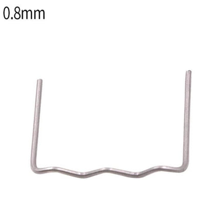 Auto Bumper Plastic Repair Welding Patch Kit 500 Pieces Pack - 0.8mm metal nail-implant patch for horizontal/vertical bumper crack welding