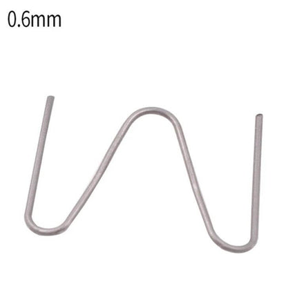 Auto Bumper Plastic Repair Welding Patch Kit 500 Pieces Pack - 0.6mm metal nail-implant patch for horizontal and vertical bumper crack welding