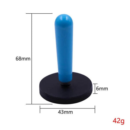 Magnetic Tool for Positioning Car Wrapping Film Easily - rubber-coated holder 43mm base, 68mm handle for vinyl wrap positioning, anti-scratch, 42g