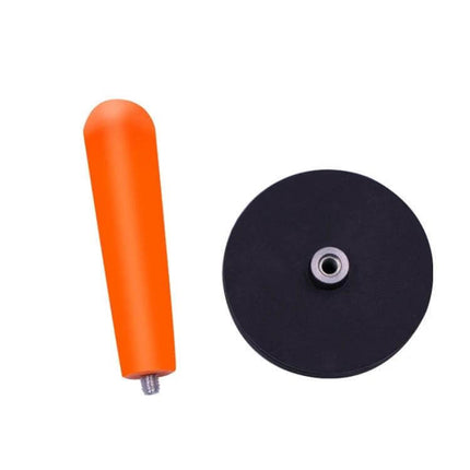 Magnetic Tool for Positioning Car Wrapping Film Easily - rubber-coated orange handle and black magnetic base for secure vinyl wrap placement