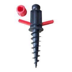 Portable Spiral Ground Anchor for 32mm Beach Umbrellas - Lightweight Plastic Sunshade Support