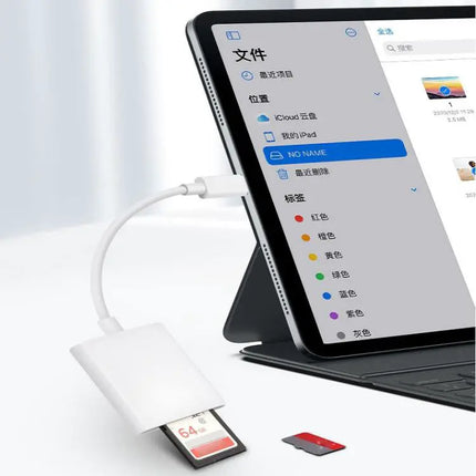 SD and TF Card Reader Adapter for iPhone iPad Photo Transfers