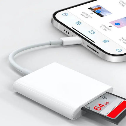 SD and TF Card Reader Adapter for iPhone iPad Photo Transfers