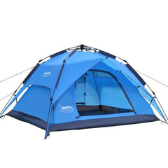 Automatic Easy-Setup Beach and Camping Tent for 3-4 People by Desert&Fox