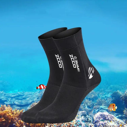 ZCCO 3mm Neoprene Diving Socks Anti-Slip Ankle Socks