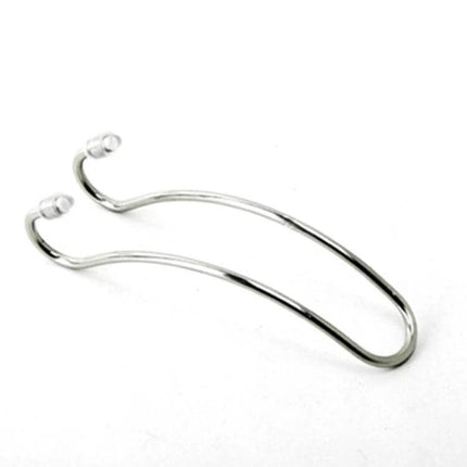Double-Head Stainless Steel Car Seat Headrest Hook for Bags, Silver - silver double-head stainless steel hook for hanging bags on car seat headrest (11 x 3.4 cm)