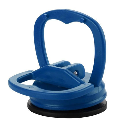 Compact Suction Cup for Home Car Dent Repairs in Daily Use - blue single-hand suction lifter for glass, ceramics and car panels
