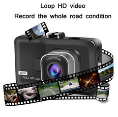 Full HD Dual-Channel Car Dash Camera with Rearview Assistance