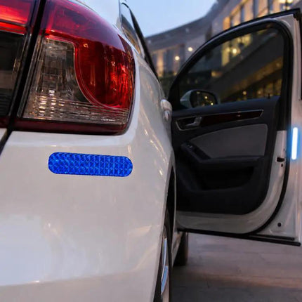 Car Reflective Safety Stickers in Red, Yellow, and Blue for Night Use | Syndmart