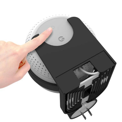 Google Nest Wifi Wall Mount Bracket For Neat Cable Storage black ABS mount holding router with routed power and Ethernet cables
