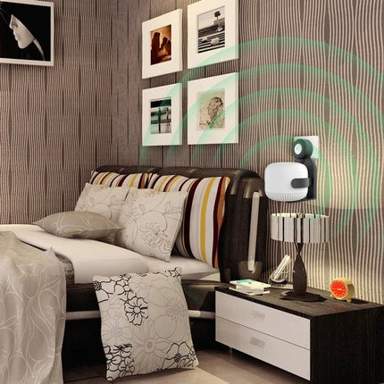 Google Nest Wifi Wall Mount Bracket For Neat Cable Storage mounted beside bed keeping router cables tidy