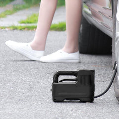 Portable Smart Tire Inflator with Wireless Charging Functionality