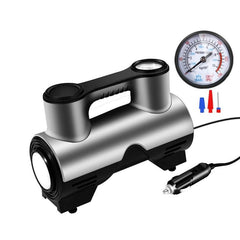 Portable Dual-Power Tire Inflator Pump with Quick Charge and Versatile Applications