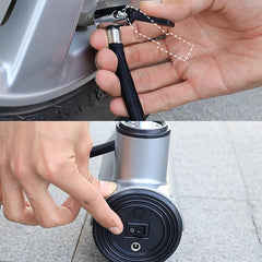 Pompe gonflable pour voiture, petite pompe portable pour raffiner les pneus des automobiles, style :