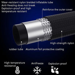 Portable Dual-Power Tire Inflator Pump with Quick Charge and Versatile Applications