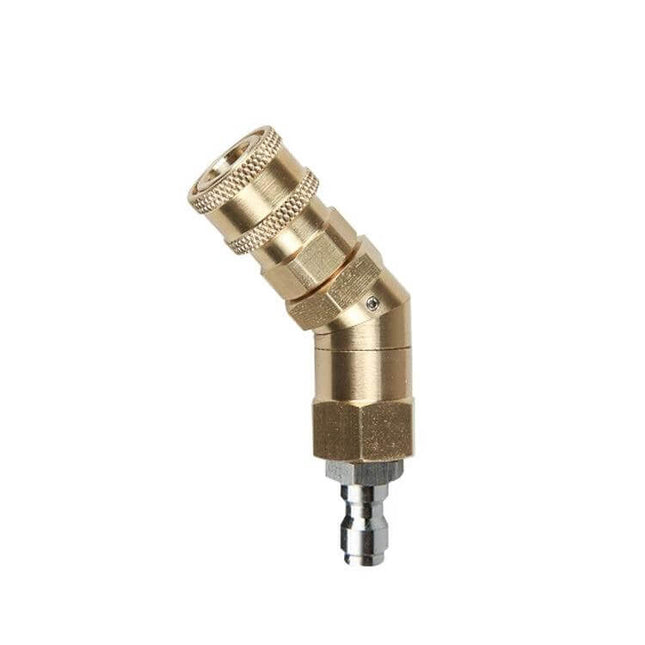 Copper High-Pressure Cleaning Nozzle with 360-Degree Rotation - angled copper nozzle for vehicles, patios and outdoor equipment cleaning