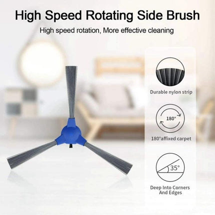 Eufy RoboVac Sweeper Replacement Accessories Kit, 26 Pieces - high speed rotating side brush with durable nylon strips for pet hair and corner cleaning