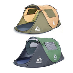 Hewolf 1766 Automatic Quick-Setup Camping Tent - Outdoor Windproof & Sunscreen Design for 2-5 People