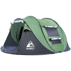 Hewolf 1766 Automatic Quick-Setup Camping Tent - Outdoor Windproof & Sunscreen Design for 2-5 People