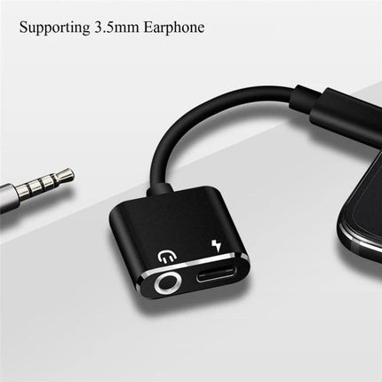 Adapter for Daily Headphone Use with USB-C Devices – compact USB-C to 3.5mm audio and charging adapter for wired headphones and calls