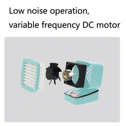Mini USB Humidifying Desktop Fan For Home And Office Use